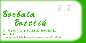 borbala bottlik business card